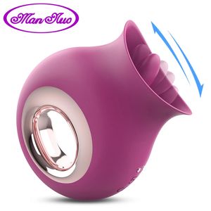 Tongue Sex Toys Female Masturbator Clitoris Stimulator Nipple Licking Massager Vibrator Erotic Machine Toy for Woman 240507