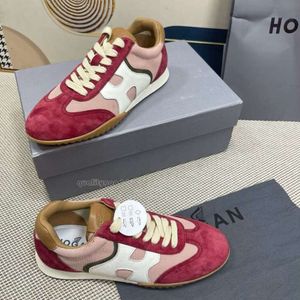 Italien Top Esigner Olympia Casual Shoes Olympia-Z H630 Hogans Shoe Womens For Man Summer Fashion Smooth Calfskin Ed Suede Leather High Quality Sneakers E75 4D6