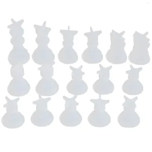 Шахматная форма для кружков для смолы Силиконовая кристаллическая эпоксидная лика