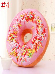 40cm Cute Donuts Pillow Chocolate Donuts Plush Simulation Macaron Food Cushion Nice Bottom Cushion Nap Pillow Doughnut Coussin Y206774091