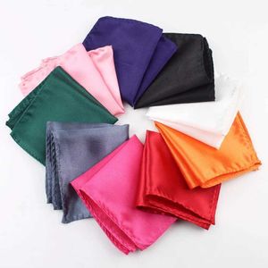 Банданас Durag Solid Color Retro Fashion Party Chief Barber Mens Pocket Square Hanky 21 * 21см J240516