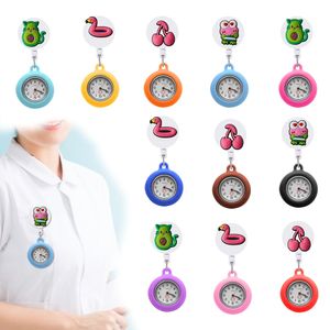 Pocket Watch Chain Cute Animals Clockes Womens sjuksköterska på Collar Style Hospital Medical Fob Clock Gifts Lapel Drop Delivery Otjay