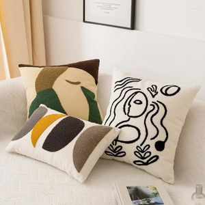 Подушка для дома декор вышивка 45x45см/30x50 см. Комфортный уютный абстрактный узор для гостиной для кровати диван