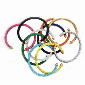 Новый дизайнерский сериал серия Yaman Twisted Moursh Brangle Bracelet для мужчин Женские браслеты крючком 5 мм