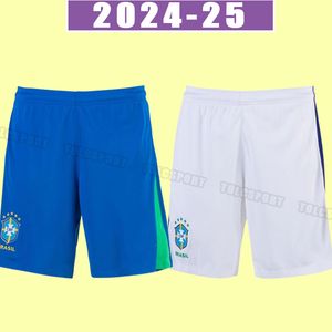 2024 Shorts de futebol Camiseta de Futbol Brasil 2025 Calças de futebol Neymar Jr Vini Silva Versão Brasil 24 25 Maillot de Foot Pele Home Away