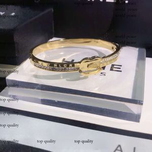 18K Bangle Gold Chanells Designer de jóias Chanells Bracelet Luxury Girl Love Diamond Circle Bracelet Classic Brand Jewel Couple Box Fashion Fam 392