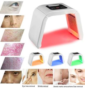 Korea Portable OMEGA Light PDT LED Therapy Red Blue Green Yellow 4 Color Led Face Mask Light Potherapy Lamp Machine For Skin Re1809418