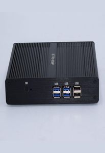 Strhigp Small Form Factor Mini Computer Nano PCファンレスミニPC 2 USB VGA Quad Core Celeron J1900 12V Low Power Computer2015399