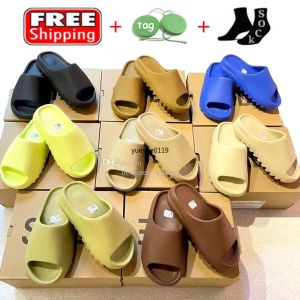 Designer slides soft sandals EVA sliders foam runners shoes comfortable beach slippers onyx sand DESIGNERORIGINAL020