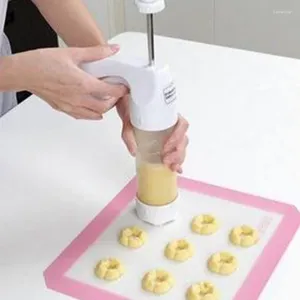 Bakformar 1set cookie making pistol kök verktyg pressare glasyr mögel tillbehör