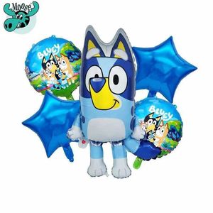 Other Toys New 2024 animated movie blue aluminum movie balloons cartoon cute childrens game toys birthday balloons S245163 S245163