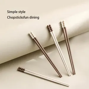 Chopsticks Alloy 2 Pairs Non-slip High Temperature Resistant Mildew-proof Not Hurt Hands Tableware Adult