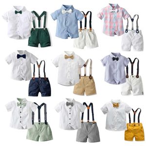 Set di abbigliamento per bambini set di compleanno formale set per bambini da gentiluomo camicia bianca di matrimonio 1-7 anni pantaloni per bambini ragazzi abbigliamento cerimoniale wx