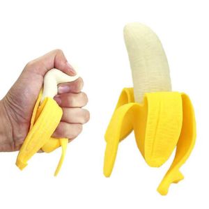 Toy descompressivo Super Extigno Banana Squishy Banana Fidget Childrens e Adult Stress Relief Toys Toys Super Soft Pressure Party Banana Party Desconto B240515