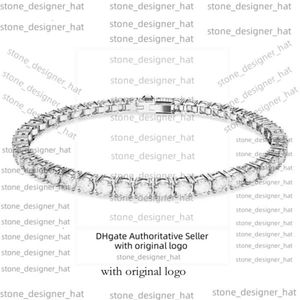 Swarovskis armband designer juveler original kvalitet kvinnors enkel rad full diamant med element kristall enkel och noggrann 0ba1
