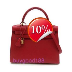 Top Ladies Designerin Ekolry Bag 28 Rouge 2way Handtasche CoUchevel Leder Red gebrauchte Frauen x