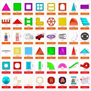 Magnetic Blocks Blocks Magnetic Block Block Designer Magnet Maze Race Run Run Ball Rastrear Funil Slider Educação Diy Childrens Toys WX