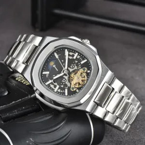 Top Men's Designer Automatic Mechanical Watches, Full Stainless Steel Wristwatches, Luxury Watches for Men