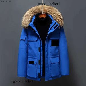 Canadas Goosejacket 2023 Canadas Winter New Style Men's Down Jacket短い学生トレンド韓国愛好家ハンサムな若くて中年の暖かいガチョウジャケット847