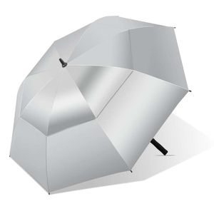 Golf da 62/68 pollici hexsolid UPF da golf 50+anti UV extra largo adatto per pioggia, anorppo, impermeabile, apertura automatica dell'ombrello di ventilazione