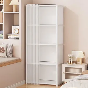 Kitchen Storage Bedroom Cabinet Wardrobe Dormitory Locker Dustproof Clothes Rental Room Simple Assembly