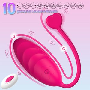 Mutandine vibratore 10 modalità indossabili vibrare uova sesso per le donne telecomando wireless g massaager palla vaginale