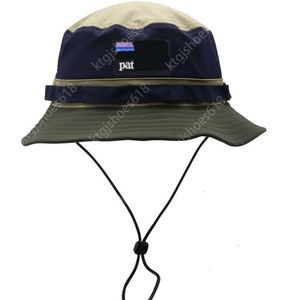 Stone Bucket Hat Washed Cotton Fabric Breathable Folding Fashionable Embidery Versatile Sun Fisherman Mens and Womens Lette25265652