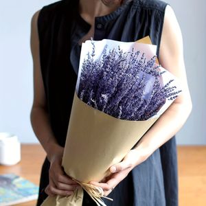 100st premium torkade lavendelbuketter - Aromatisk naturlig skönhet för hem, bröllopskontorets festdekor Perfekt DIY -gåvor