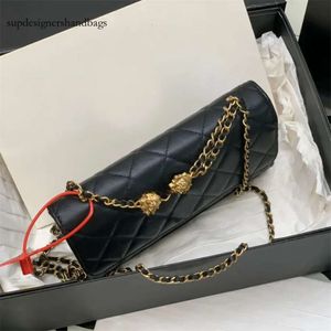 10A 레트로 미러 품질 디자이너 최고 플립 가방 디자이너 17.2cm Woc Lady Purse 정품 가죽 체인 가방 숄더 백 .c86