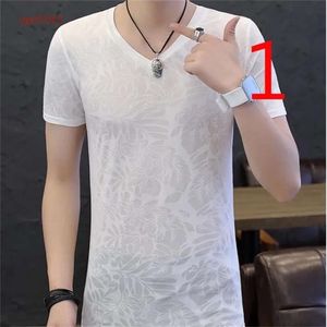 t-shirt men's tide brand summer ins trend Slim casual large size compassionate Korean version of the shirt 210420