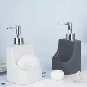 Liquid Soap Dispenser Badrum Ceramic Hand Sanitizer Bottle 300 ml Press Shampoo Water Dual-Use Lotion