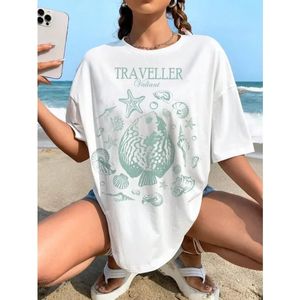 Women Florida Yacht Club Back Print T Shirt Summer Overized Tropical Beach Tshirt Trendy Fashion VSCO Tshirt Vacation Top 240426
