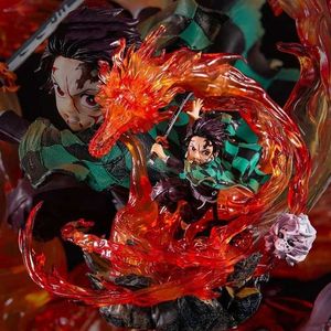 Action Toy Figures New Demon Killer Kamado Tanjirou Handmade Action Tecken Original Handgjorda PVC -modell Animationskaraktärer Cool Boy Series Toy Gifts S2451536