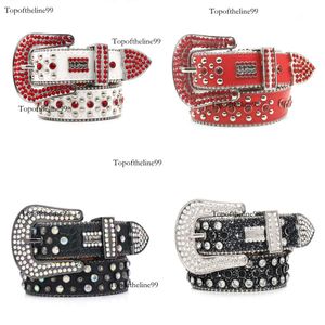 Bling Studded Crystal Fashion Diamond Casual Woman Leather Designer för Man Lady Mens Original Edition