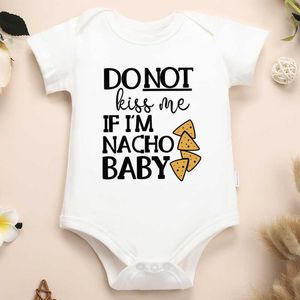 Rompers nacho babys roliga nyfödda pojkar kläder i amerikansk stil söt hajuku 100% bomull baby flicka onesie populära nya kreativa tight klädl2405l2405