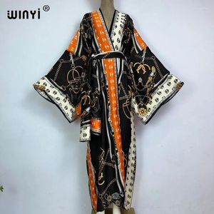 Coperture per bikini con stampa bohémien eleganti abiti da kimono eutonomina da donna abbigliamento estivo per le vacanze indossare copertura