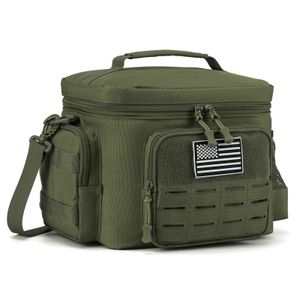 Tactical Lunch Box for Men Military Heavy Duty Bag Work Leakproof Insulated Durable Thermal Cooler Meal Camping Picnic 240521