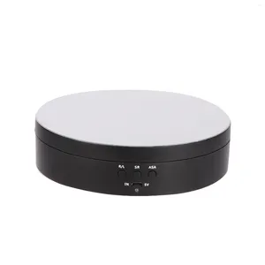 Dekorative Teller Schmuckhalter motorisierte Plattentable 360 Grad revolvierende Kosmetikgeschäfte Batterie USB Powered Power rotierende Displayständer