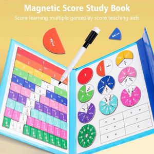 Other Toys Magnetic Fraction Learning Math Toy Montessori Arithmetic Teaching Aids Wooden Book Educational Toys for Children Christmas Z7n9 S245163 S245163