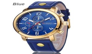 Mężczyźni zegarki modowe Relogio Masculino Fashion Display Orologio Uomo Quartzwatch Curren Male Watch8018240