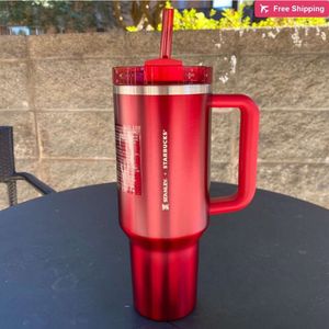 Sell Well 1 Same Free Shipping All in Stock 40 Oz Tumbler with Handle and Straw Lid Leakproof Silic stanliness standliness stanleiness standleiness staneliness I3SR