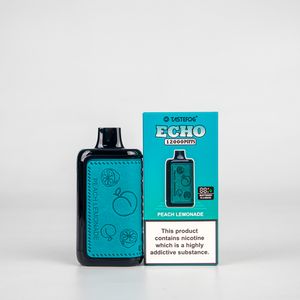 オリジナルのTastefog Echo 12000パフ使い捨てベイプペン2％NIC 16ML 650MAHバッテリーと燃料レベルディスプレイパフ12000電子タバコ12FLAVORS卸売価格