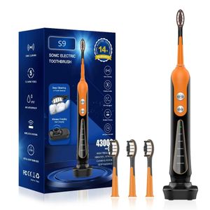 Subort S9 Sonic Electric dentes de dentes de fio sem fio USB Branqueamento recarregável Brecha de dente automática impermeável à prova d'água 240511