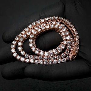 VOAINO Custom Style Gold Lab Grown CVD Vvs Diamond Cut To Make Adjustable Jewelry Tennis Chain