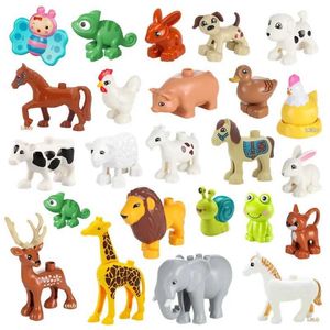 Inne zabawki 74 Bloki akcesoriów w kształcie zwierząt w kształcie zwierząt Lion Panda Blocks Zespół Zabawy Dziecięce Prezenty S245163 S245163
