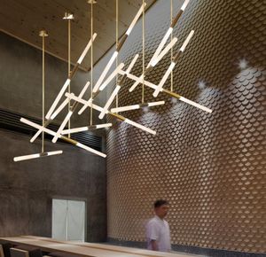 Zimmer LED Restaurant Beleuchtung Glas Nordische Lampe und Lichter für lebende hängende Eisen Kronleuchter Schlafzimmer Moderne Gold/Schwarze Anhänger WBXHN