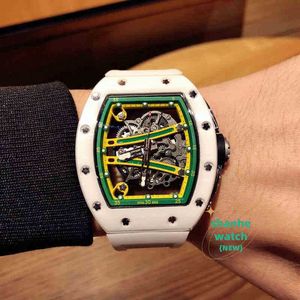 RM Watch Date Luxury Mens Mechanics Watch Wristwatch Business Leisure RM61-01 Multifunktionell automatisk maskin Fina stålfodral