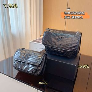 designer backpack straw bag Y Wandering Bag Soft Texture nikis Cowhide Oblique Straddle Bag Handbag Shoulder Spring/Summer Noble Postman Bag