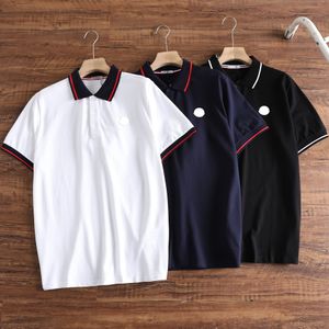 24 Spring New casual lapel mens POLO Embroidered letter Mo classic logo simple extreme grade business commuting summer must have high quality mens polo shirt