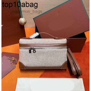 Lp torba loro fortepian l19 lunch Box Bag Lp Women Bag Designer Makeup Waga oryginalna skórzana torebki płótno strusia torebka dwukierunkowa loropina loropina